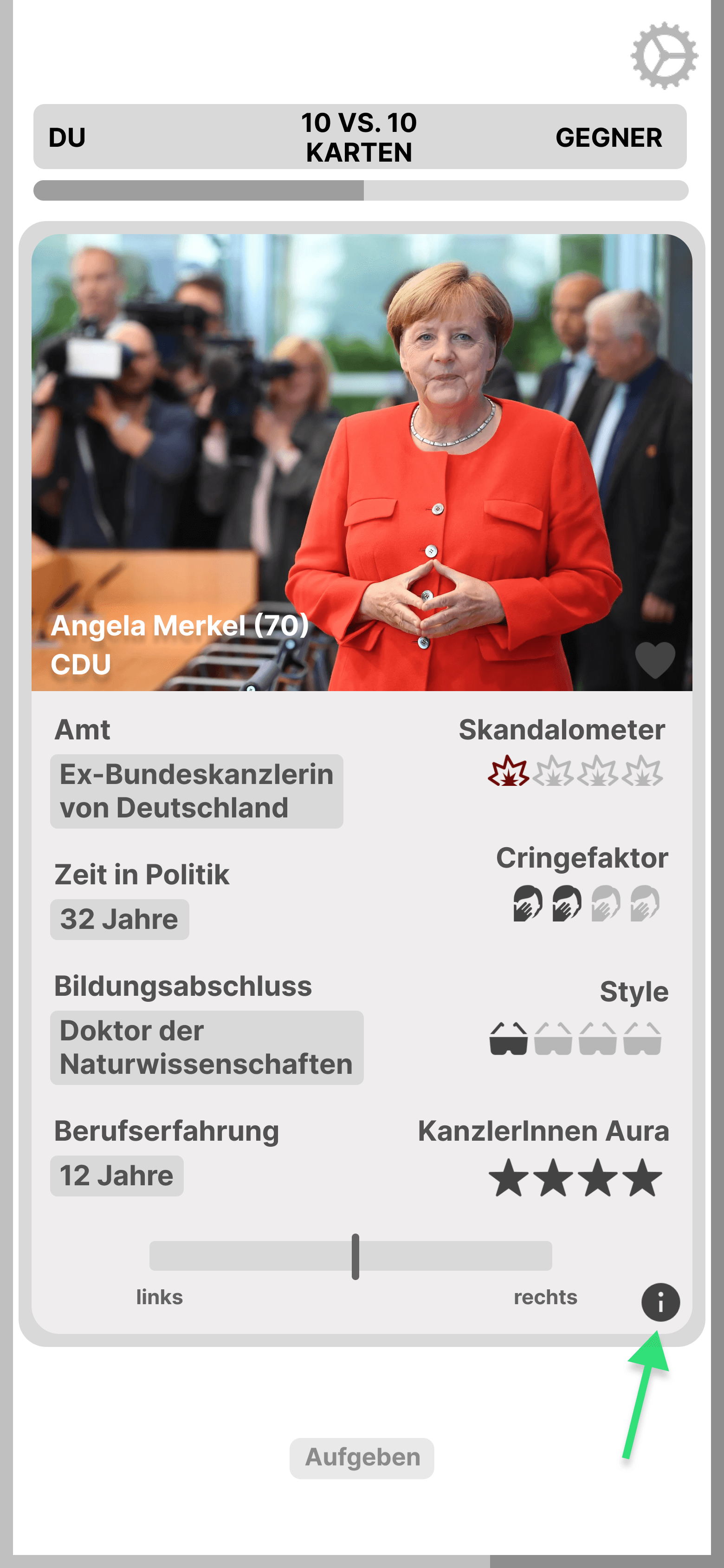 Game Card Front - Angela Merkel